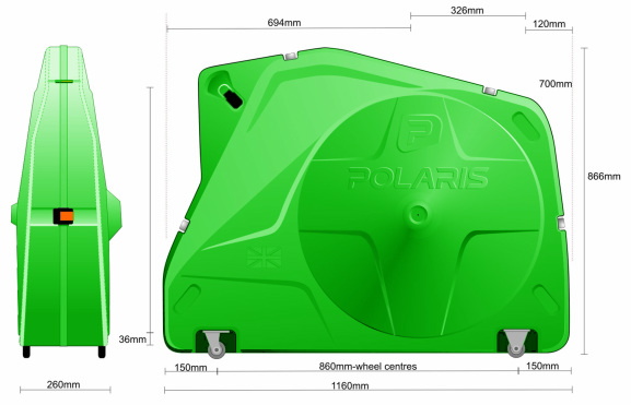 Size of shop bike box